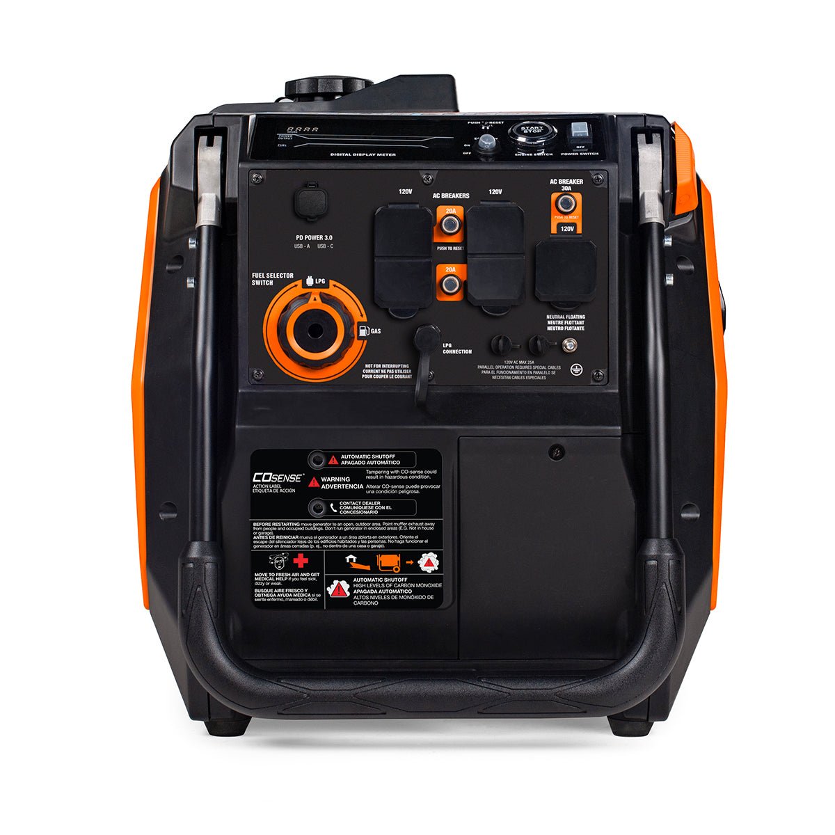 Generac iQ3800 DF 8944 3000W/3800W Generator Dual Fuel Gas Propane Low THD Inverter COSense Electric Start New