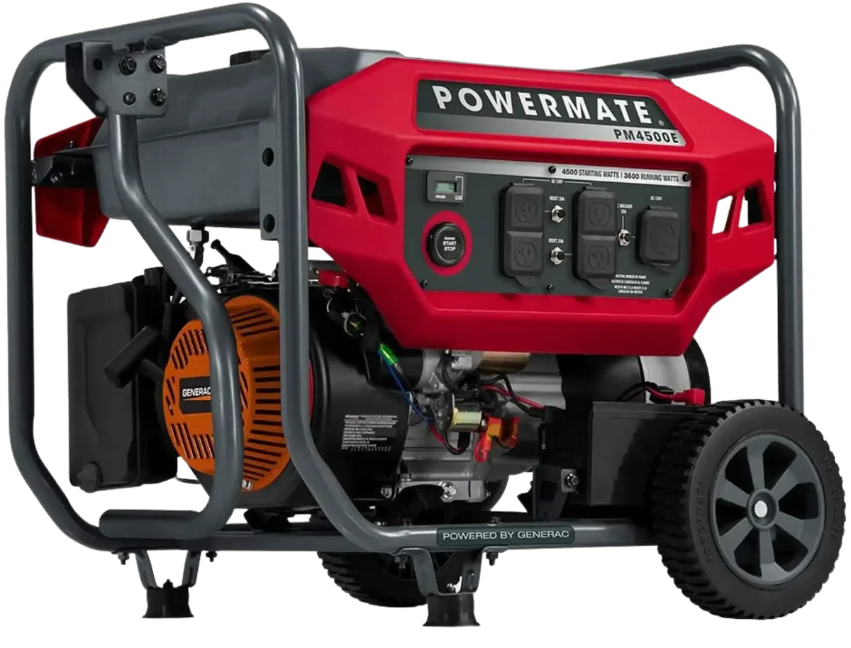 Generac/Powermate PM4500E 3600W/4500W Gas Electric Start Generator New