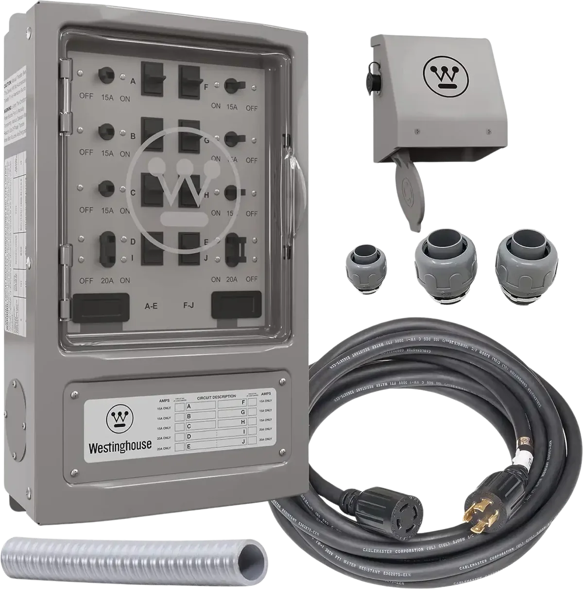 Westinghouse WMTS30A10C 30 Amp Manual Transfer Switch Kit New